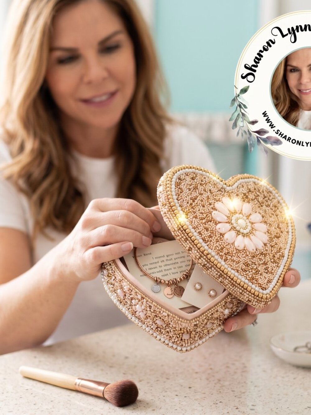 🌸✨ Adorable Bling Flower Keepsake Box – Perfect Gift & Storage ✨🌸